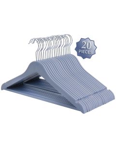 Elama Home 20 Piece Eco Friendly Coat Hangers in Blue